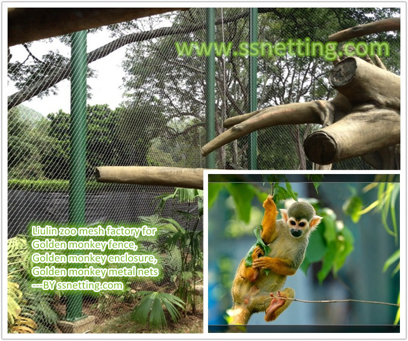 Golden monkey fence, Golden monkey enclosure, Golden monkey metal nets