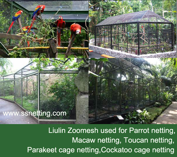 Custom made Parrots cage netting