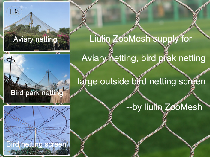 zoo netting mesh, zoo fencing mesh, zoo enclosure mesh