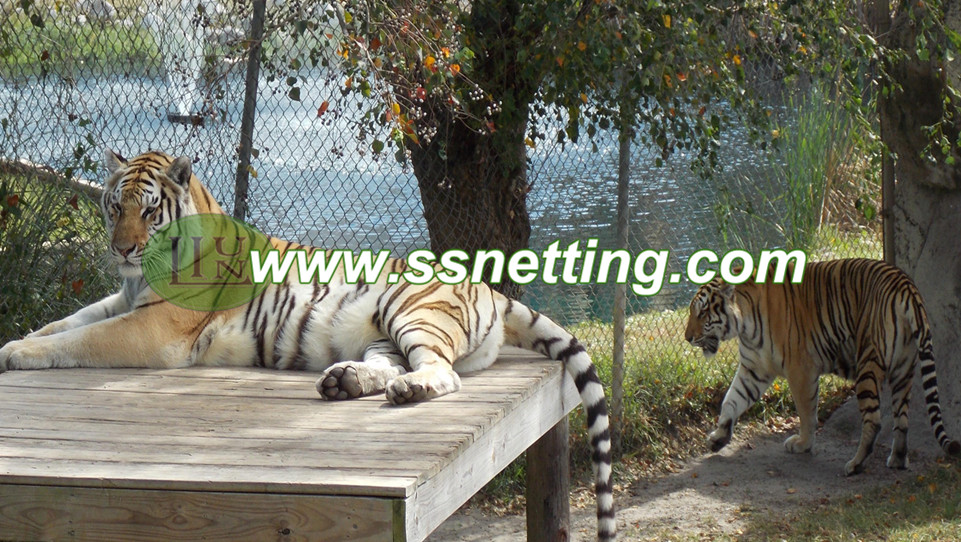 Excellent mesh products for zoo tiger enclosure fence netting, big cat fencing