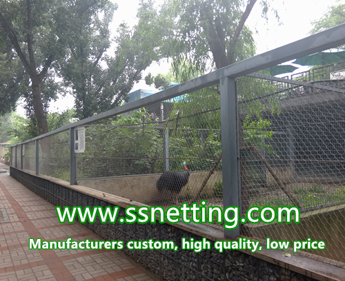 flexible stainless steel wire rope netting fence