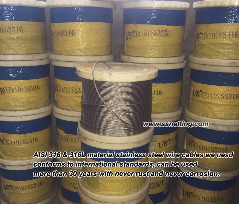 Stainless Steel Rope Mesh 316, 316L