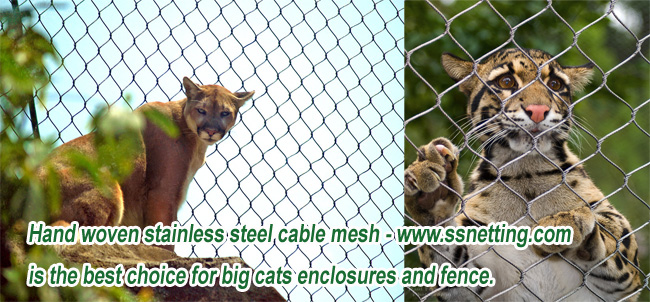 Hand-Woven Wire Rope Mesh for Zoo Rotation Enclosures