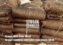 Bronze Stainless Steel Cable Mesh