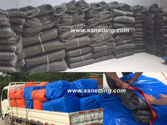 Stainless Steel Cable Mesh 3/64", 0.8" X 0.8"; (1.2mm, 20mm X 20mm)