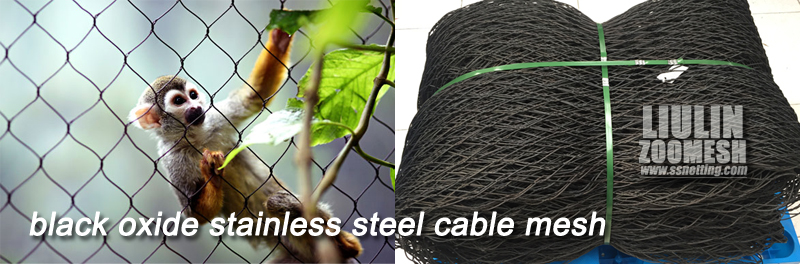 black oxide stainless steel cable mesh