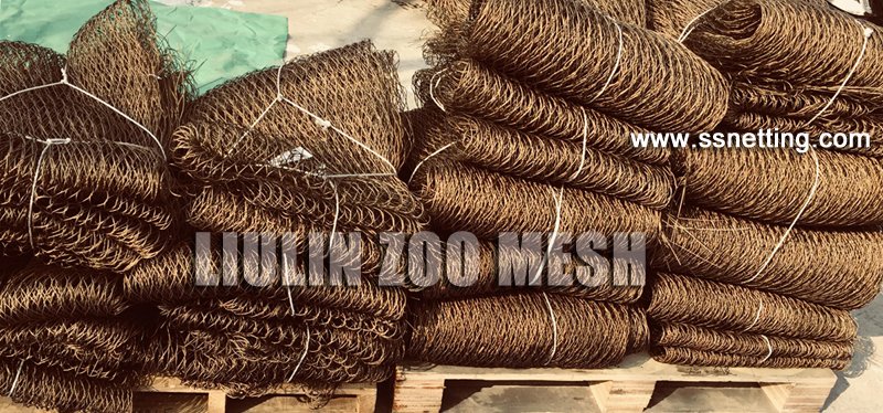 New products of Bronze color stainless steel wire rope mesh
