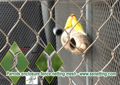 Parrots enclosure fence netting mesh - www.ssnetting.com.jpg