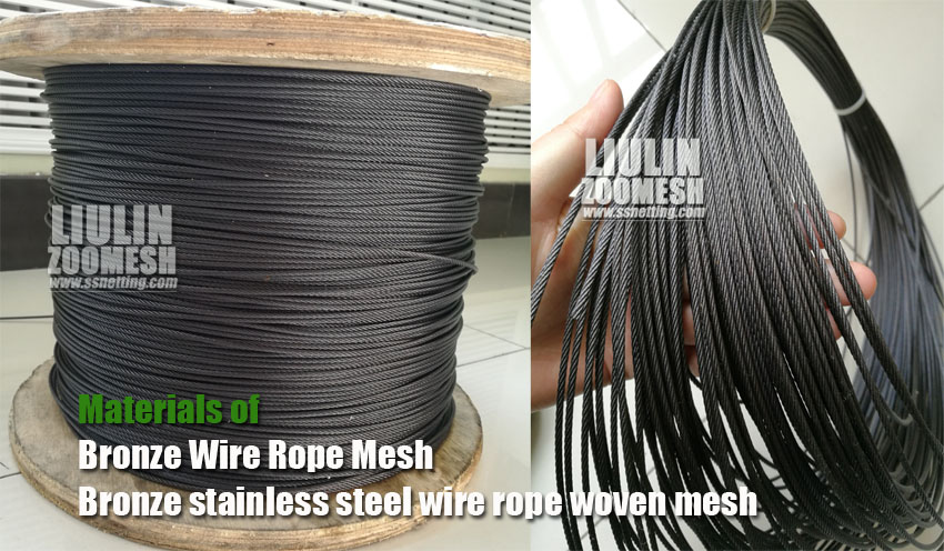 Black Stainless Steel Cable Mesh